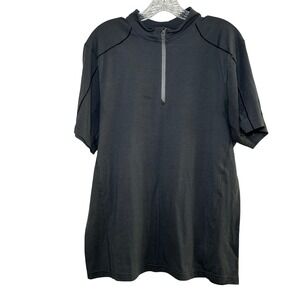 Mountain Hardwear Mens Short Sleeve Half Zip Pullover Shirt Top Medium Gray